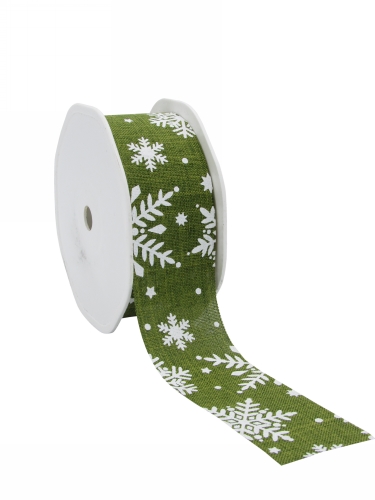 [K1391037] Kadolint Naturel Snow Wit & Olijf Groen 38mm x 15meter