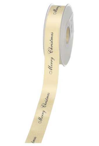 [K1390668] Kadolint Merry Christmas Goud & Zwart 25mm x 25 meter