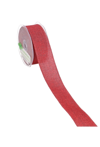 [K1391056] Luxe Lint Glitter Johnny Rood IJzerdraad 38mm x 10meter