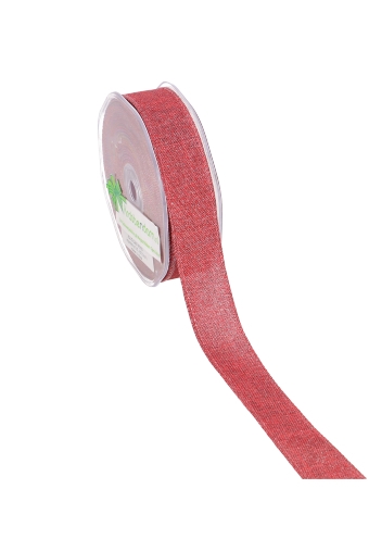 [K1391060] Luxe Lint Glitter Johnny Rood IJzerdraad 25mm x 10meter