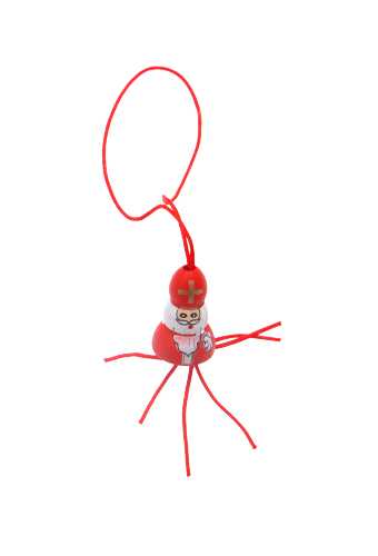 [K1340137] Gelukspoppetjes Sint 2cm Hout Aan Koordje 100stuks