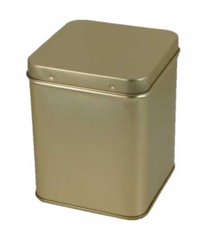 [1150008] Blikken Goud Design Square large 200gram 8.8x8.8x11.3cm 12stuks