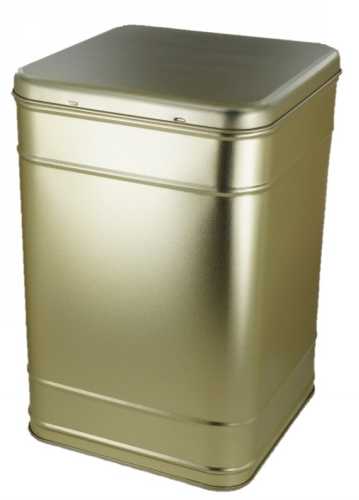 [1150009] Blikken Goud Design Square 5 lb 16.9x16.9x25.5cm 6stuks