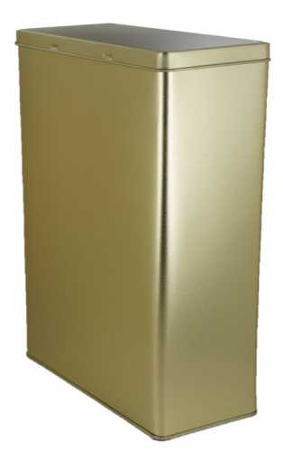 [1150010] Blikken Goud Design Rectangular 2.5 lb 19.1x8.7x25.5cm 12stuks