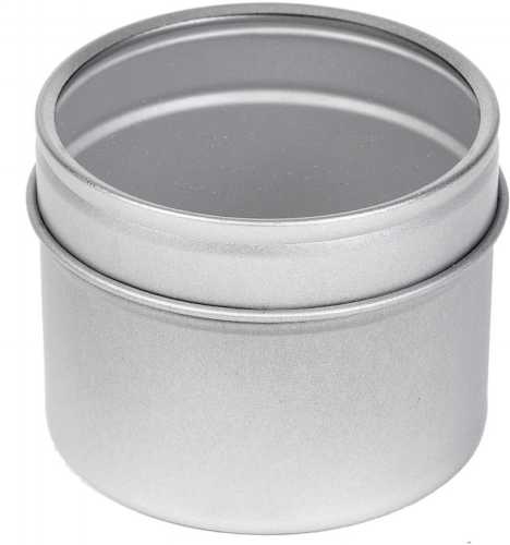 [1150130] Blikken Blanco Met Venster Rond Smal r6x4.5cm 24stuks