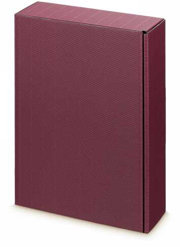 [K1170048] Wijndoos Modern Bordeaux 36x25x9cm 3 fles 25stuks