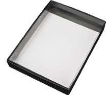 [K1270277-25ST] Kadodoos Met Venster A5 Super Laag Zwart 21.5x15x4cm 25stuks OP IS OP