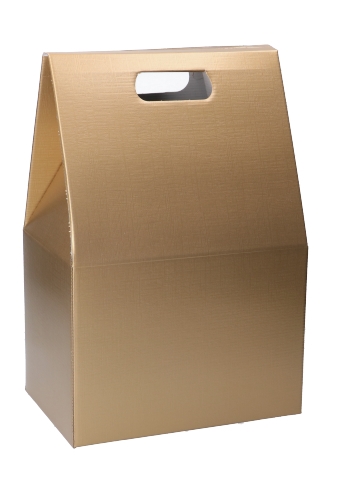 [K1271699] Geschenkdoos Draagbox Gold 28x20x41cm 50stuks