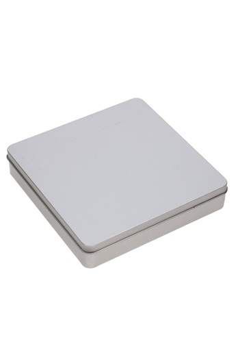 [K1150491] Blikken Blanco Vierkant 18.8x18.8x3.6cm 1stuks
