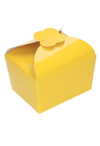 [K1360536] Bonbondoosjes Geel 500gram Met Vlindersluiting 11.5x9x7cm 24stuks