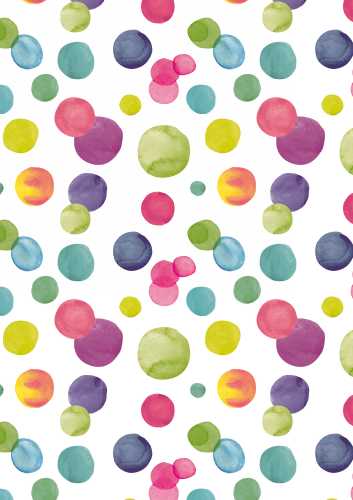 [1050875] Inpakpapier Coated Summer Dots 30cm x 200meter