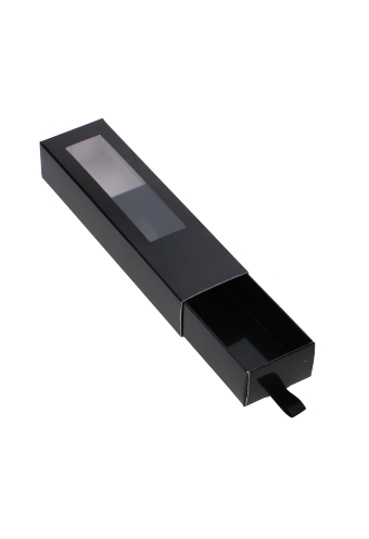 [K1360540] Bonbondoosjes 1 Ladeboxje Zwart Glans Laag 16x4.3x2.8cm 10stuks