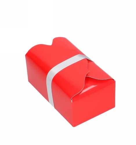 [K1360012] Bonbondoosjes Rood Golf 375 gram 13x7.5x5cm25stuks