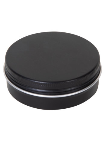 [1150462] Blikken Aluminium Zwart & Schroefdeksel 60ml r6.8x2.5cm 48stuks