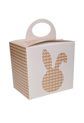 [K1272092] AKTIE Paasdoos Met Handgreep Haas 19x14x18cm 25stuks