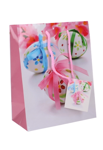 [K1110167] Paastasjes Paas Ei Roze Groot 26.5x12.5x32.5cm 12stuks