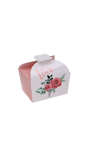 [K1360557] Bonbondoosjes Love 2 bonbons Met Vlindersluiting 6.5x3x3cm 25stuks