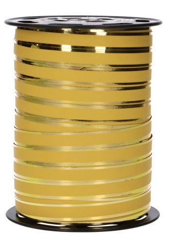 [K1010374] Krullint Cholet Metallic & Mat Goud 10mm x 225meter