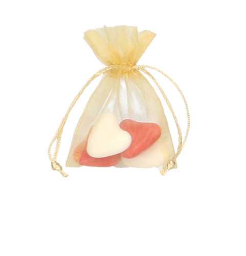 [K1070122] Organza zakjes Goud Klein 9x12.5cm 10stuks