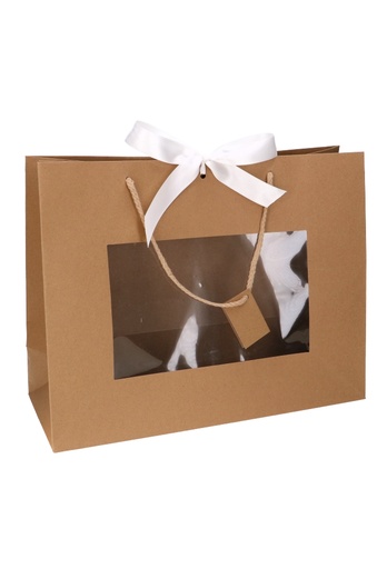 [K1110785] Kadotasjes Lenno Koord Venster & Lintgleuf 40x15x31cm 12stuks