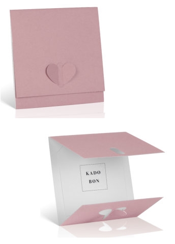 [K1020101] Kadobon & Envelop Love Soft Liliac 12.5x12.5cm 10stuks
