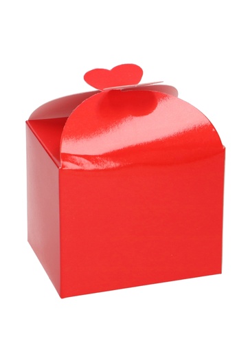 [K1360571] Bonbondoosjes Todi Rood Glans 250gram 9.5x7.5x6cm 25stuks