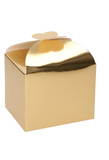 [K1360573] Bonbondoosjes Todi Goud Glans 250gram 9.5x7.5x6cm 25stuks