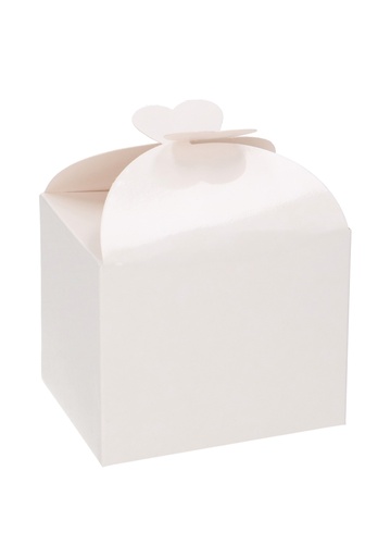 [K1360574] Bonbondoosjes Todi Wit Glans 250gram 9.5x7.5x6cm 25stuks