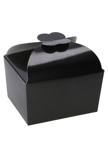 [K1360577] Bonbondoosjes Todi Zwart Glans 500gram 11.5x9x7cm 25stuks