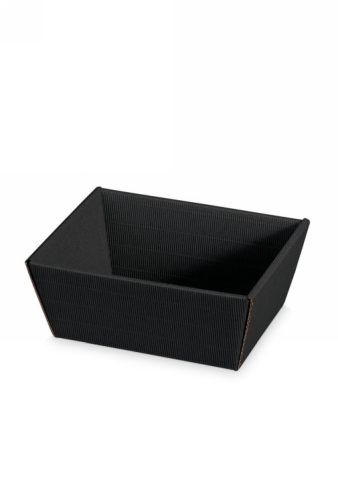 [1170960] Geschenkdoos Korf Relief Zwart 19x14x10cm 25stuks