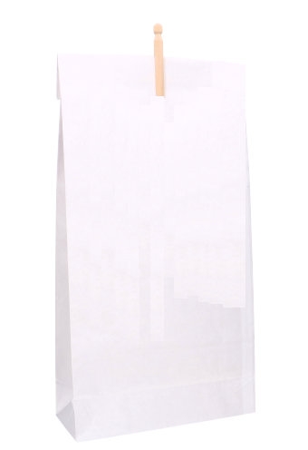 [8101233] Kadozak Medium Kraft Wit Blanco Knijper 28x11x60cm 50st