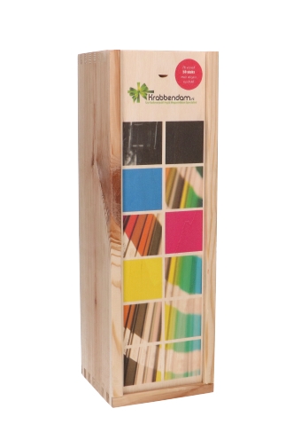 [1170459-PRINT] Wijnkist 1 Fles Wijn Digitaal Full Colour Bedrukking & 34x9.5x9cm 10st