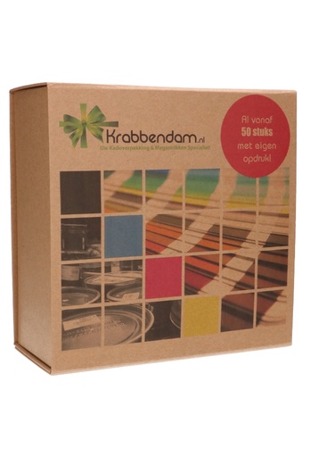 [K1270552-PRINT] Luxe Magneetdozen New York Digitaal Bedrukking 22x22x10cm 25stuks