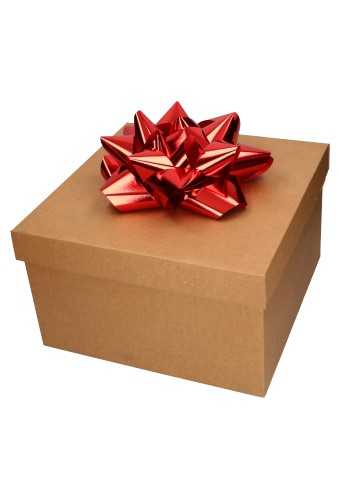 [K1290193] Grote Bow Strik Rood Metallic Met Plakker 26cm Doorsnee