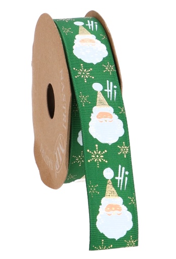 [K1391207] Kadolint Satijn Mat Santa Claus Groen 25mm x 10meter