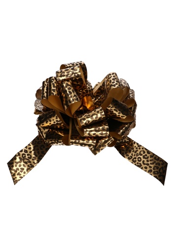 [K1290411] Autostrikken Groot Padova Metallic Goud Panter d35+17cm Hoogte 22cm.