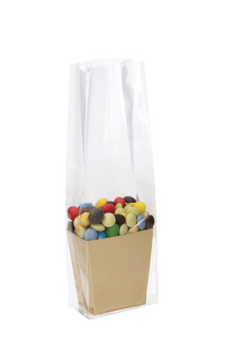 [K1360593] Korfje Hoog Katla Goud Metallic 7.5x5x8cm 50stuks