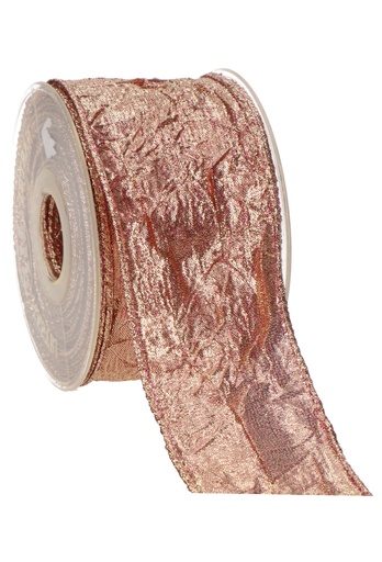 [K1391213] Luxury Metallic Lint Koper Met IJzerdraad 63mm x 10meter