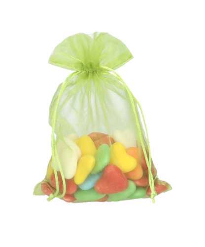 [K1070137] Organza zakjes Appel Groen Groot 17x24cm 10stuks