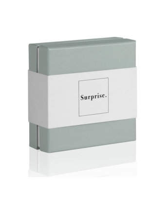 [K1020425] Kadobon & Kadodoosje Petrol & Sleeve Surprise 12.5x12.5x4.5cm 5stuks