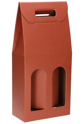 [K1171219] Luxe Wijndozen Vigo Koper voor 2 fles 18x9x38.5cm 30stuks