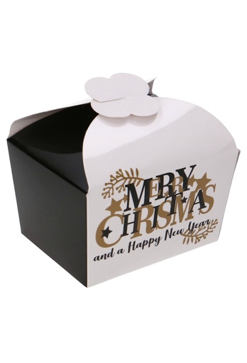 [K1360597] Bonbondoosjes Christmas 500gr Vlindersluiting 11.5x9x7cm 25stuks