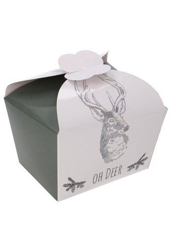 [K1360601] Bonbondoosjes OH Deer 500gr Vlindersluiting 11.5x9x7cm 24stuks