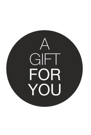 [K1210257] Etiketten Everyday Gift For You Zwart Wit 4cm 250stuks