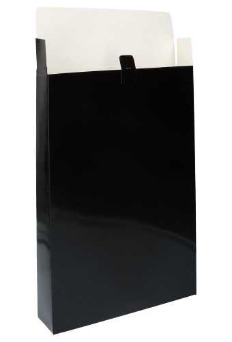 [K1270324] Geschenkdozen Met Sluitklepje Zwart Glans 26x6x37cm 10stuks