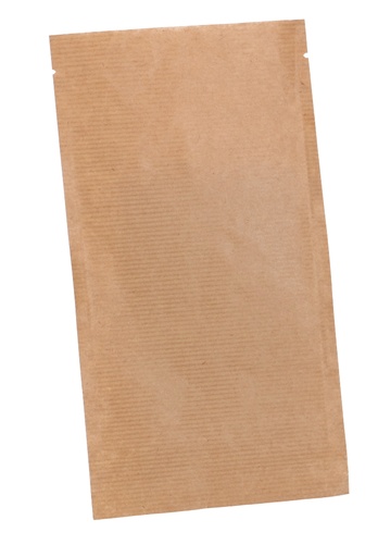 [K1070982] Kadozakje Korfoe Chocoladereep Kraft 12x22cm 100stuks