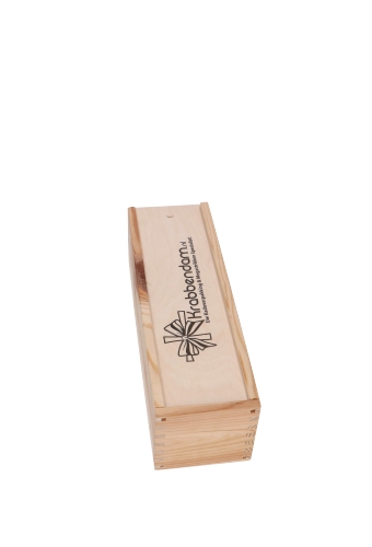 [1170464-PR-1KL] Champagnekist 1 Fles Schuifdeksel Digitaal Bedrukt 34x11x10.5cm 10st