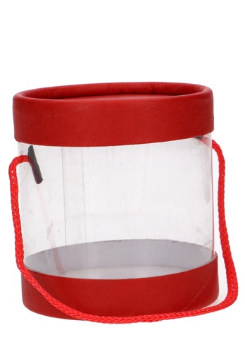 [K1230263] Geschenkdoosje Transparant met Deksel en Koord 7.5x7cm 20stuks