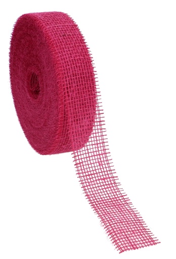 [K1391216] Geschenklint Jute Sizo Fuchsia 50mm x 40meter Eco Line