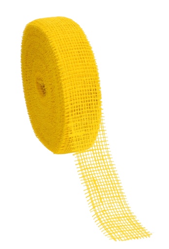[K1391219] Geschenklint Jute Sizo Geel 50mm x 40meter Eco Line